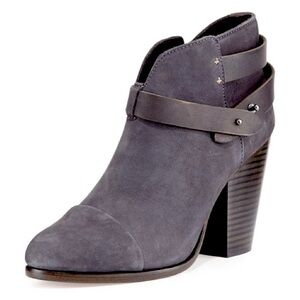 Rag & Bone Harrow Ankle Boots Nubuck Slate size 36.5